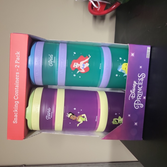 Disney Kitchen Disney Princesses Tiana And Ariel Stackable Snack